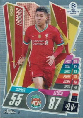 Topps Match Attax Chrome CL 20/21 Nr. 5 Roberto Firmino