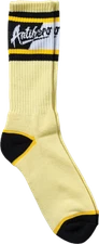 Anti Hero Skateboards Scratch Crew Socks - Cream / Black