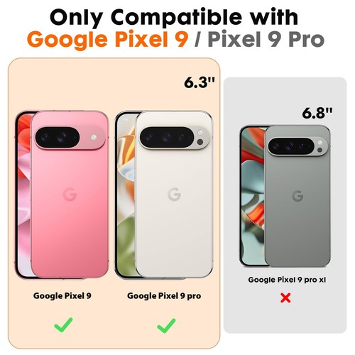 Coque pour Google Pixel 9 Pro/Google Pixel 9avec 2 Protecteurs d'écranRésista... - Photo 7 sur 7