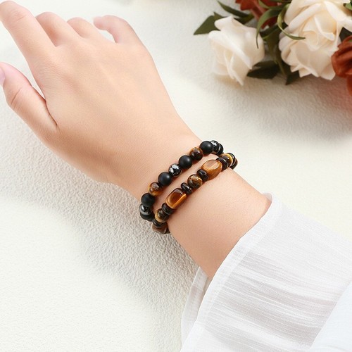4mm-10mm Natural Gemstone Beaded Stretch Bracelet Crystal Healing Reiki Gifts - Picture 150 of 440