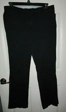 Tommy Hilfiger Women's Size 16 Solid Stretch Chino Pants Black