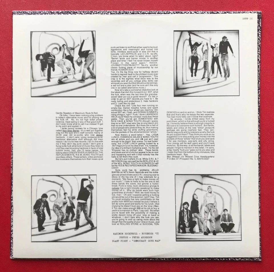 Sonic Youth / Mudhoney - Touch Me I`m Sick / Halloween - UK 12" Vinyl Single P/S - Изображение 4 из 4