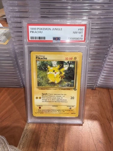 1999 Pokemon Jungle Pikachu #60/64 PSA 8