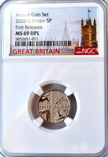 2020 5p Five Pence Shield NGC MS69 DPL Great Britain Coin UK 