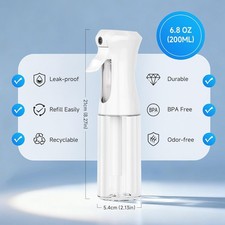 3 Pack Continuous Spray Bottles - Ultra Fine ...