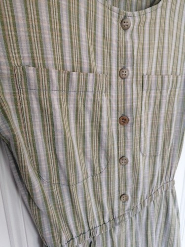 Vintage 1980s, Banana Republic, Madras Check Cotton Dress Size 8/10 - Picture 3 of 7