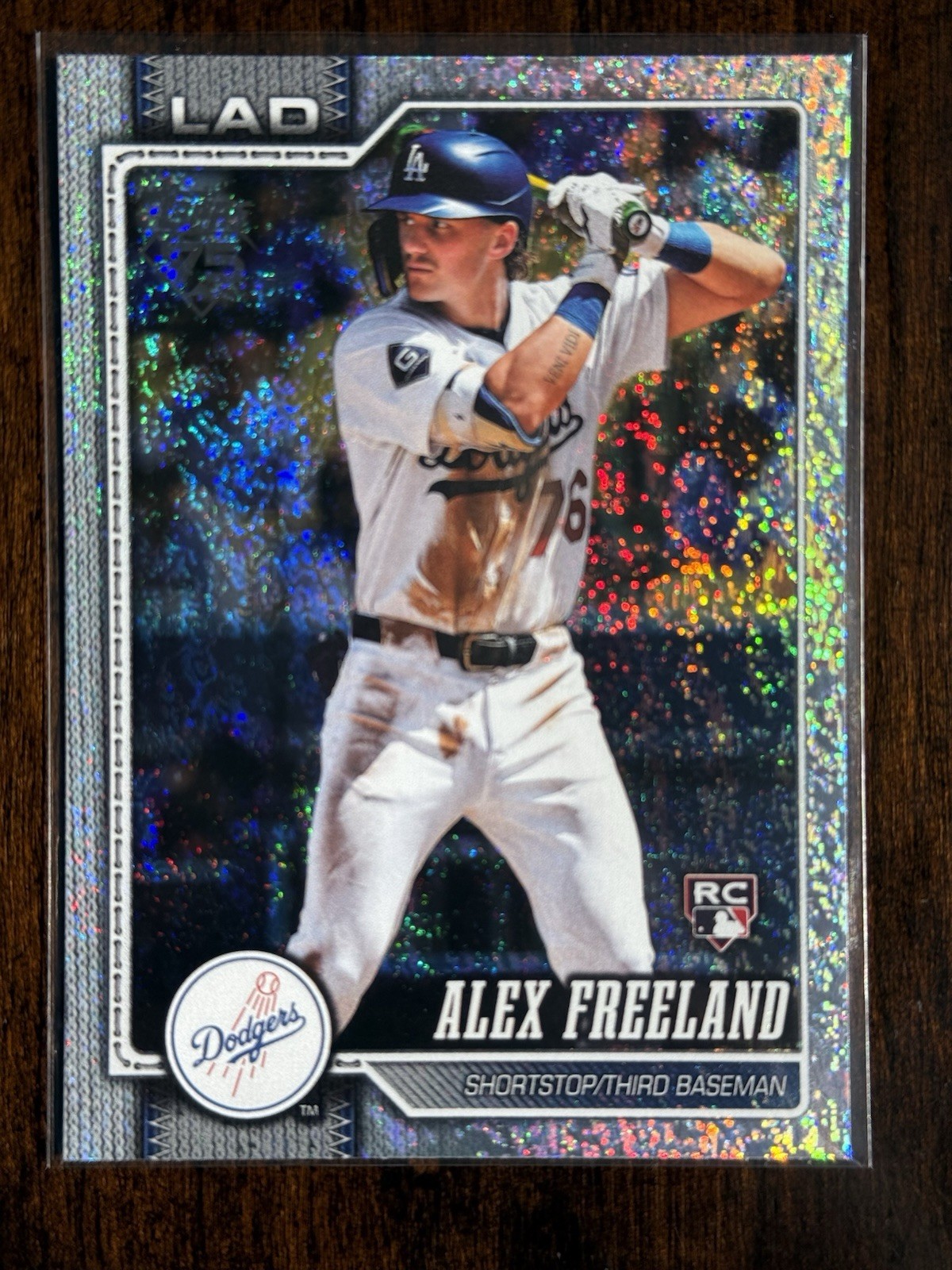 2026 Topps Series 1 Alex Freeland SandGlitter #74 Los Angeles Dodgers