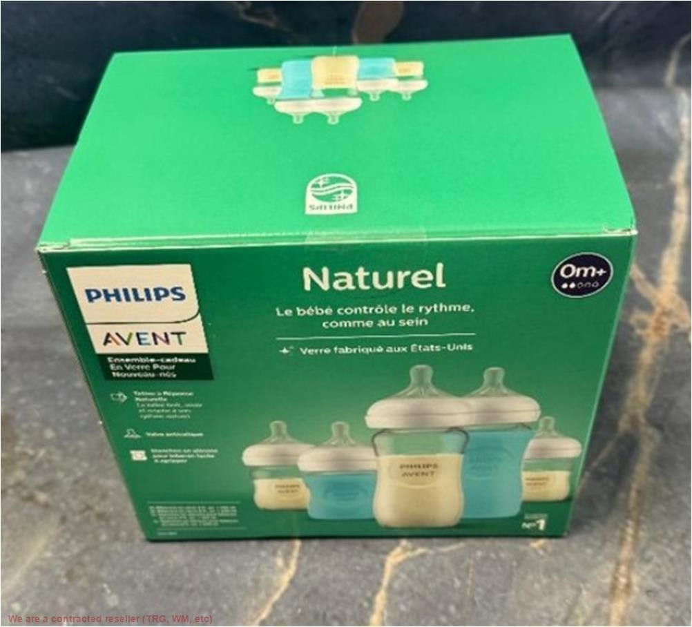 Philips Avent Glass Natural Bottle Response Nipple Baby Set - 7pc SEE DETAILS