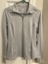 Old Navy Women's Full Zip Active Jacket XS Gray NWT