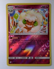 Whimsicott Rare SM Unified Minds 144/236 Fairy Reverse Holo Pokemon Card 144/236