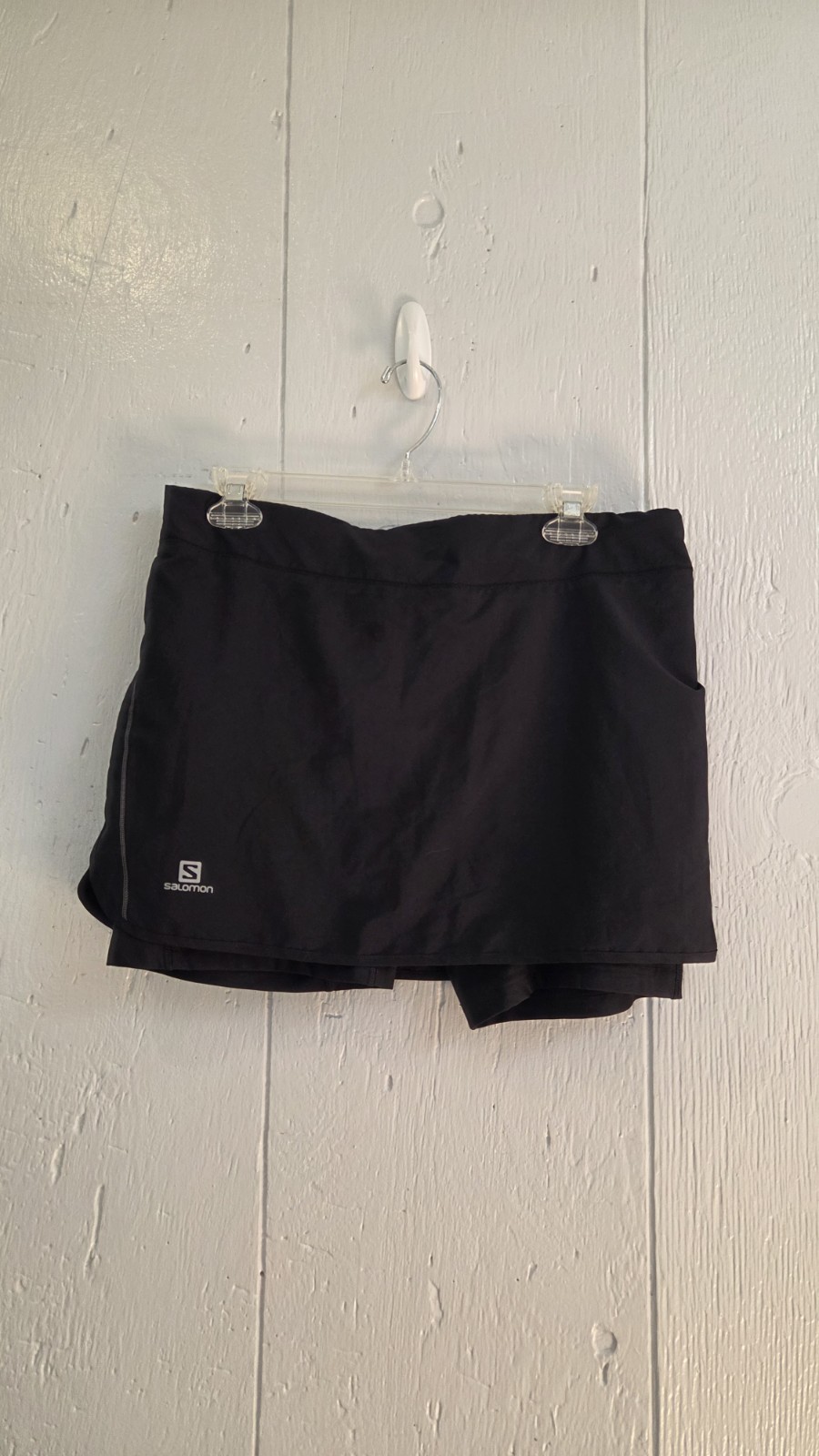 Salomon pantaloncino running grande coulisse nero pantaloncino tasca jogging atletico