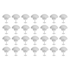 28Pcs, Duvet Pin Duvet Clips Mushroom Cotton Quilt Cover Pin Clips Light Gray