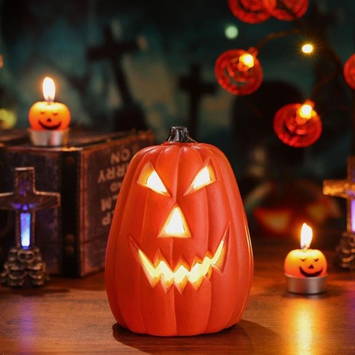 Glowing Pumpkin Led Lamp Reusable Pumpkin Floor Lamp Outdoor - Picture 5 of 18