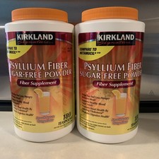 2 x Kirkland Psyllium Fiber Powder Dietary Support 360serving Orange Sugar Free