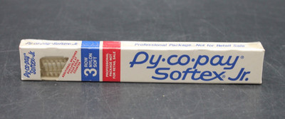 Vintage Py-Co-Pay Softex Jr Toothbrush 3 Row Nylon Soft Professional Package NOS