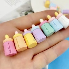 6 Pc Miniatures Dollhouse Baby Bottle Drink Fake Bottle Props Miniature Dolls