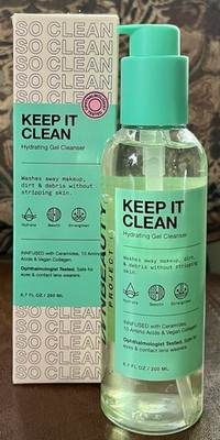 INN BEAUTY PROJECT-Keep It Clean Hydrating Gel Cleanser Full Size 6.7 Fl. Oz NIB