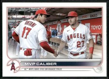 2022 Topps Update #US115 MVP Caliber (Mike Trout / Shohei Ohtani) VC