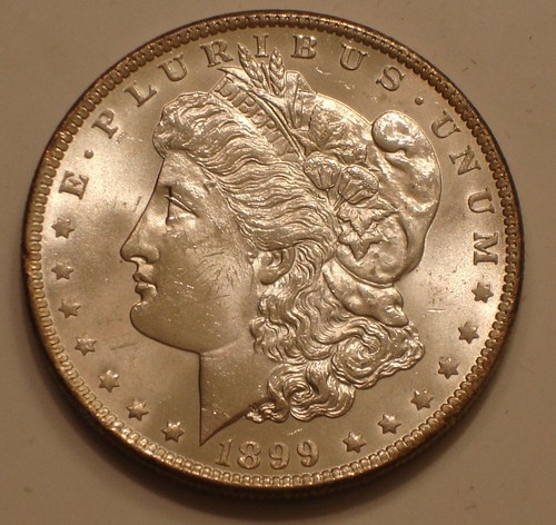 1899-O Morgan Silver Dollar sparkling Frosty very Choice BU
