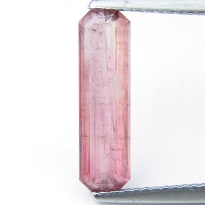 2.47Cts Genuine Natural Pink Tourmaline 16.2x4.6mm Emerald Cut Gemstone-VDO