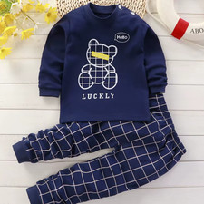 Premium Organic Cotton Kids Pajama Set - Sweet Bunny Cherries Edition