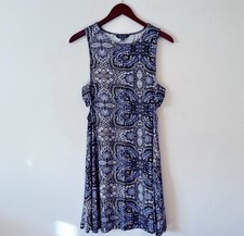 American Eagle Outfitters Soft &Sexy Paisley Cutout Dress Size L Boho Festival