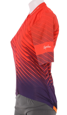 Rapha 100 Souplesse Aero Short Sleeve Jersey Women MEDIUM Orange
