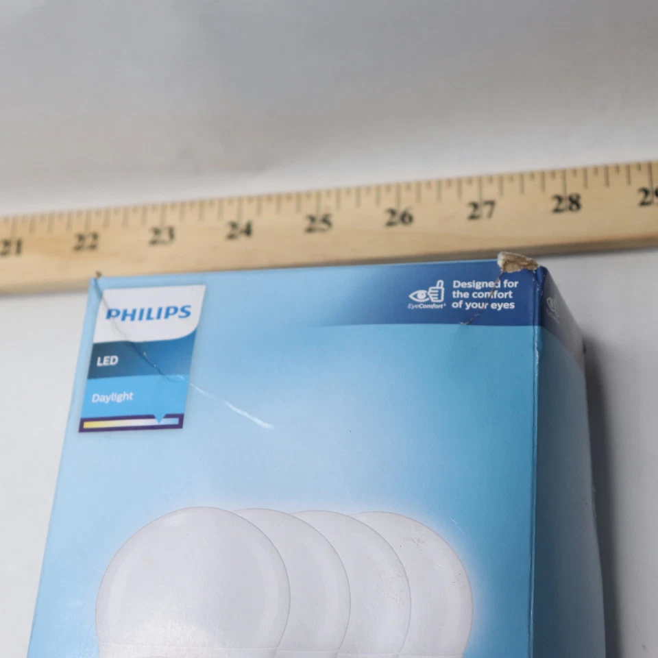 (4-Pk) Philips LED Basic Frosted Non-Dimmable A19 Light Bulbs 565416 - Image 2 of 4