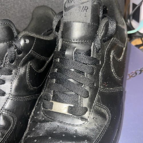 Nike Air Force 1 '07 Low Triple Black Mens Size 8.5 Sneakers 315122-001 Retro - Picture 3 of 10