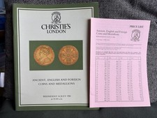 Christies Sale Catalogue - With Results - 16th July 1986 - Ancient Coins 