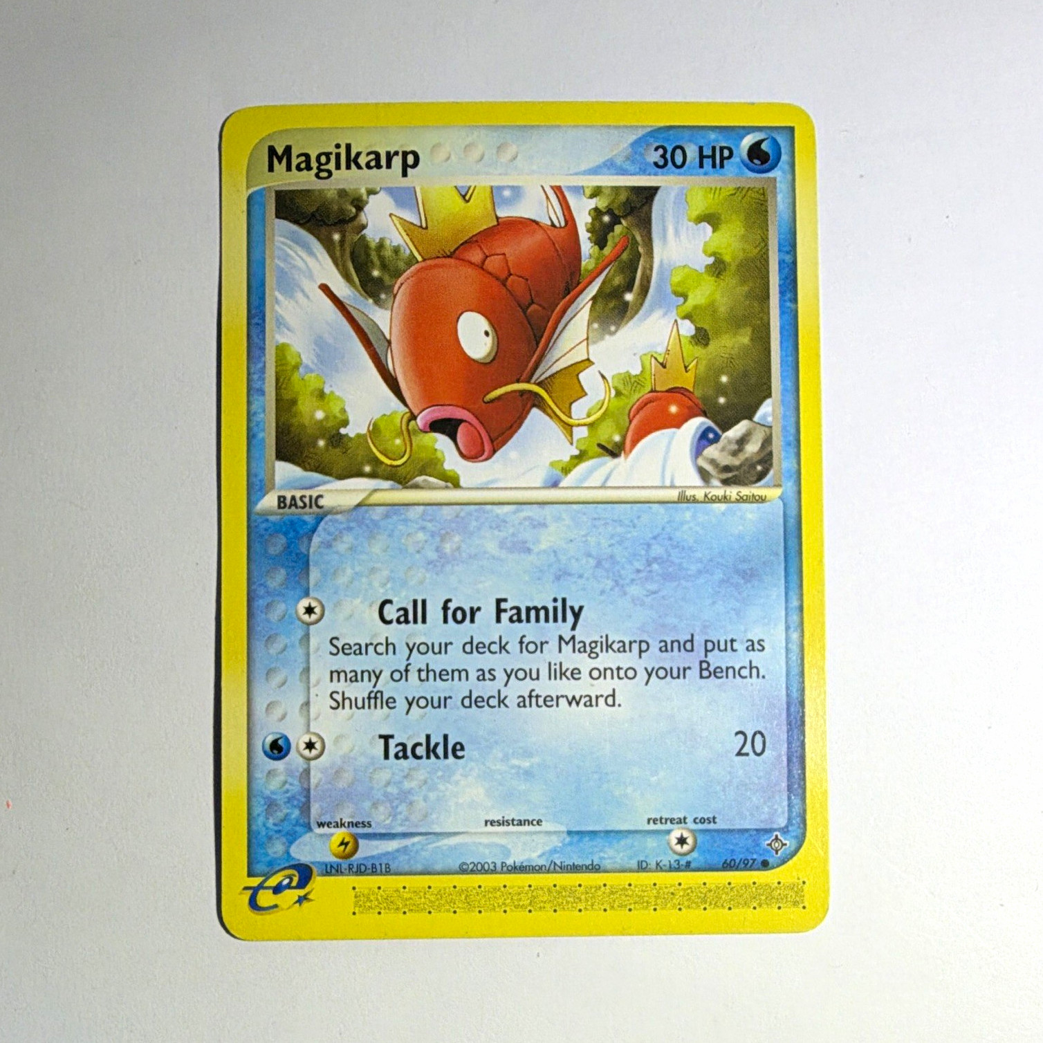 Pokemon Company Magikarp EX Dragon Regular Common 60/97 2003 English 30HP