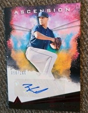 Brock Burke 2021 Panini Chronicles Ascension Red Auto #AA-BB /100 Rangers