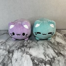 Aurora Tasty Peach 7" Mint Taro Meowchi Stuffed Plush Animal Cat