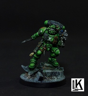 Dark Angels Lieutenant in Phobos Armour   Pro Painted  Astrates 40k space