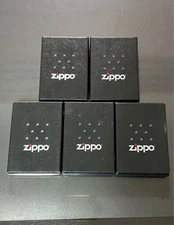 Zippo Paper Case Set 5 Pieces Regular Size Used Free Shipping