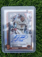 2025 Topps Chrome Update Christian Koss Auto Refractor /499 #AC-CK RC Giants
