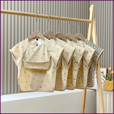 2025Ne Cute Baby Waterproof Bib Toddler Baberos Bavoir Short Sleeve Apron