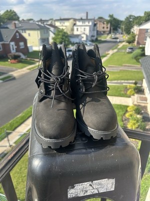 Timberland Black Men\'s Nubuck Lace-Up Work Boots Timberland #8658A Lace-up boots in black buy online main image 2