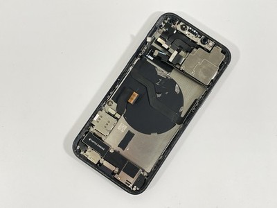 OEM Apple iPhone 12 Rear Housing Glass w/ Small Parts - Black
