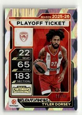 Tyler Dorsey 2025-26 Panini Contenders EuroLeague Playoff Ticket 96/99 [wyf9