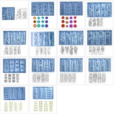 Flexible Silicone Carving Nail Mold for Creating Intricate 3D Floral Nail Art