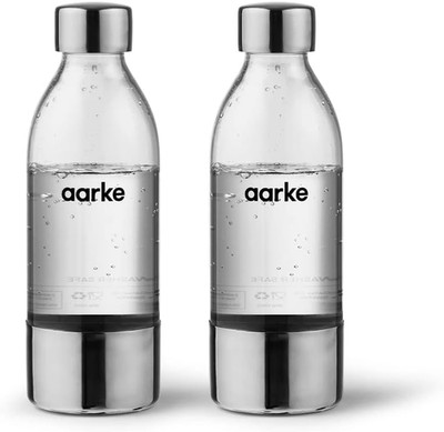Aarke 2Er-Pack Pet-Flaschen Für Wassersprudler Carbonator 3, Bpa-Frei Mit Detail