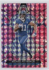 2024 Panini Mosaic Pink Camo Mosaic Prizm Michael Pittman Jr #94 1eh5