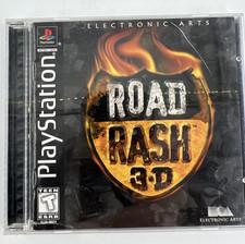 Road Rash 3D Sony PlayStation 1998 PS1 Black Label Complete Tested W/ Reg card