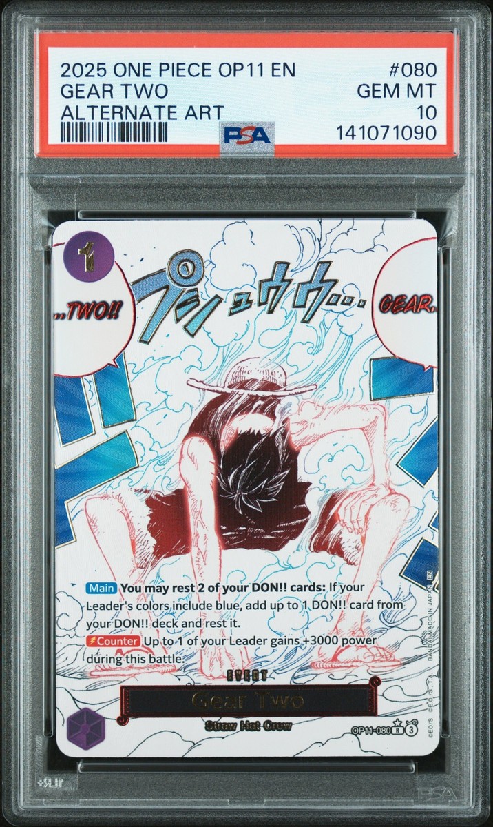 Gear Two (Alternate Art) OP11-080 A Fist of Divine Speed Foil for