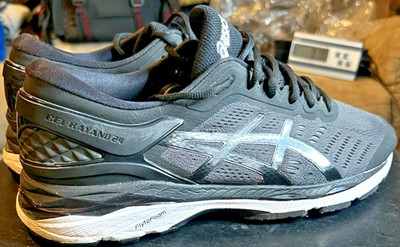 Asics Gel Kayano 24 (T749N) Athletic Running Shoes Men's US 9.5 Black/White
