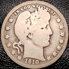 1910 D Barber Quarter - VG - 90% Silver 25C