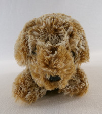 Aurora 8" Brown And White Laying Down Puppy Dog Plush Stuffed Animal 2022