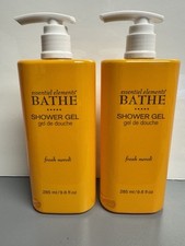 2 PACK Essentiel Elements Bathe SHOWER GEL BODY WASH 9.6oz Bottles Fresh Neroli