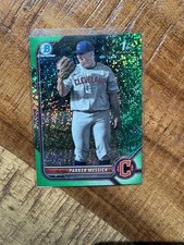 2022 Bowman Draft Parker Messick Green Sparkle Refractor #/99 BDC-71 1st READ